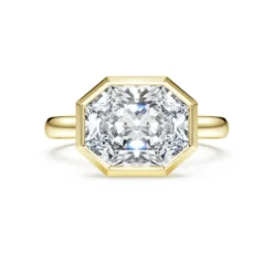 Octagon bezel ring