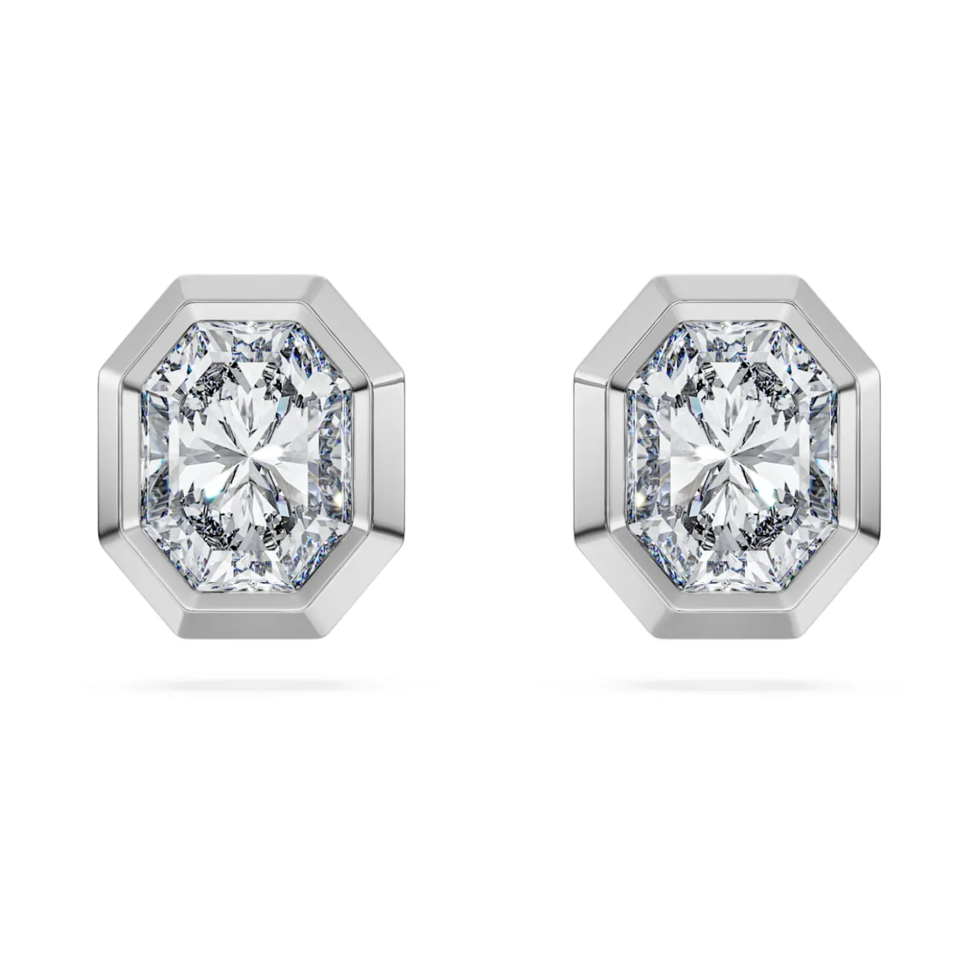 Octagon stud earrings