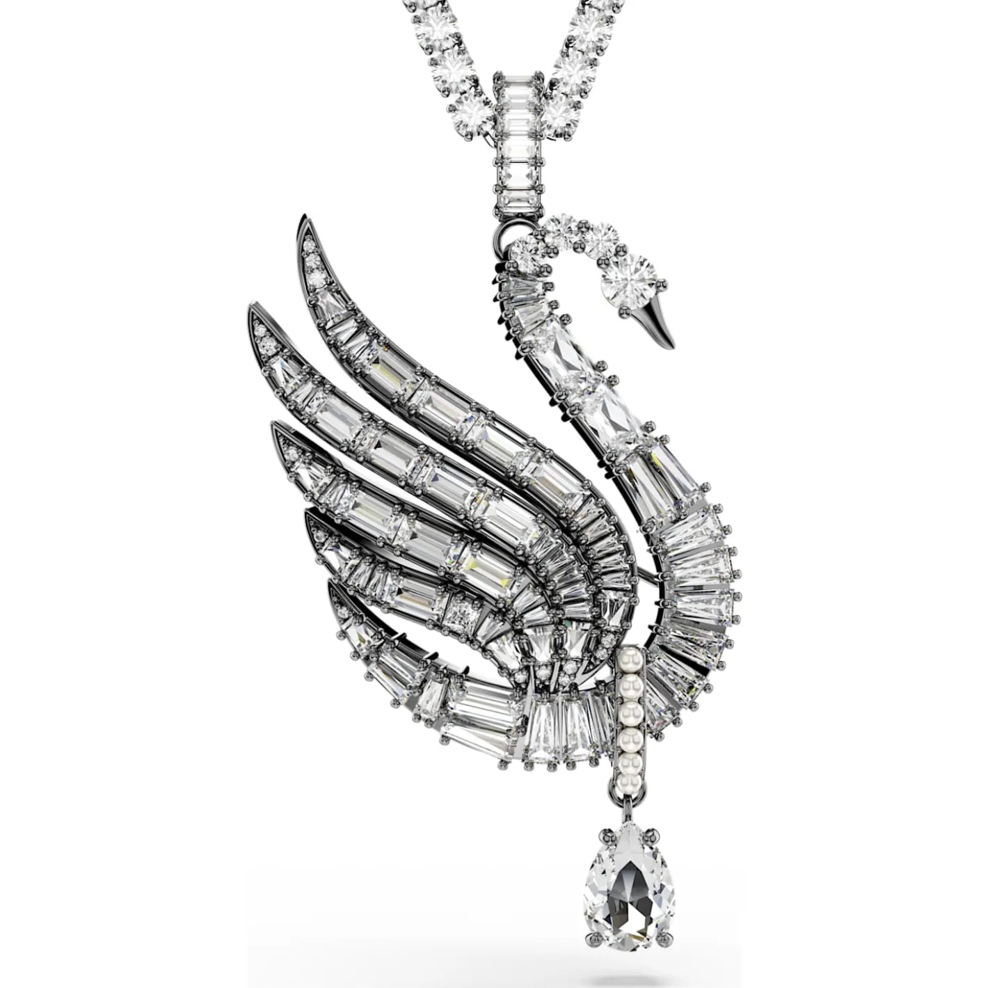 Swan pendant and brooch